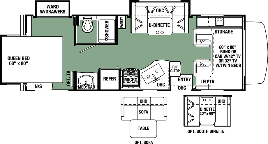 2017 Forest River Forester 2501TS Floor Plan