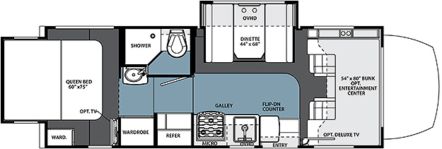 2014 Forest River Solera 24R Floor Plan