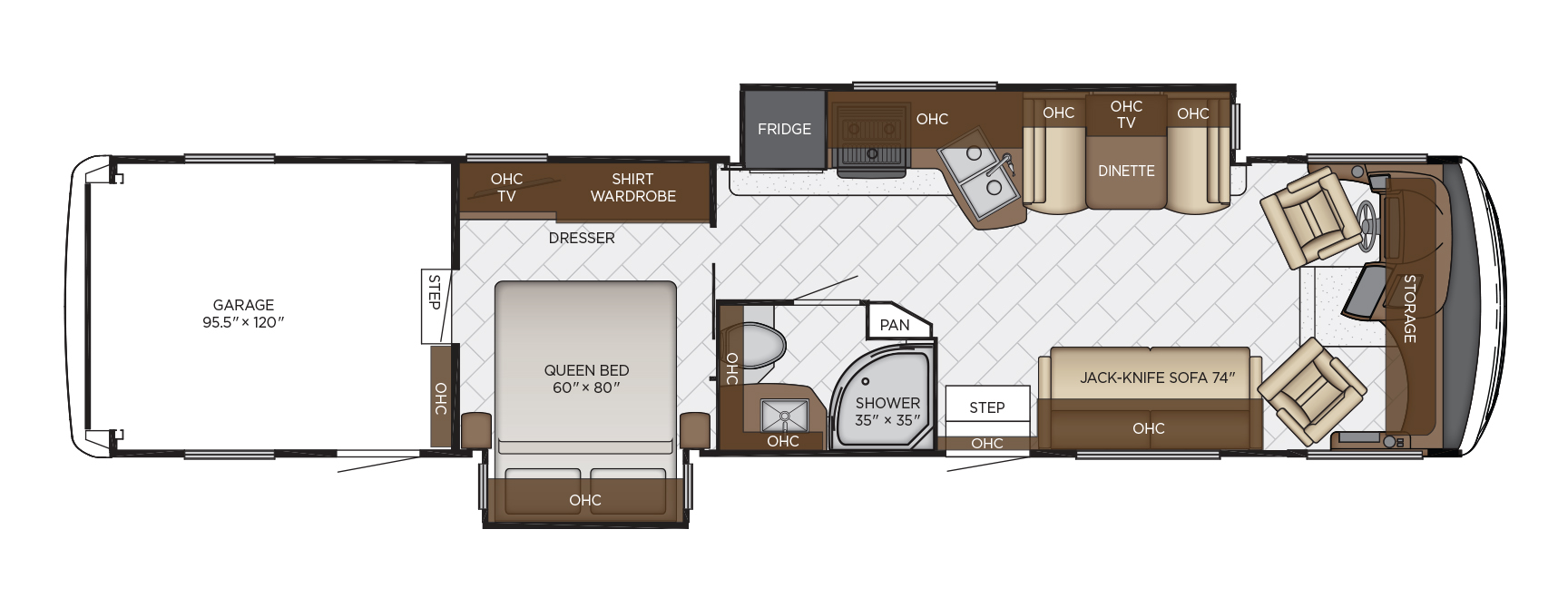 2020 Newmar Canyon Star 3927 Floor Plan