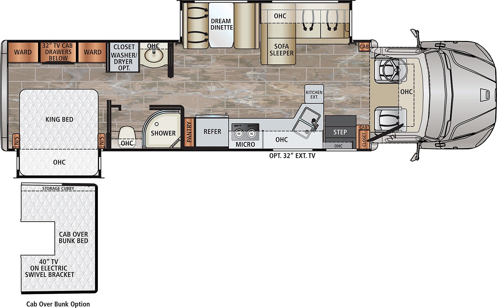 2021 Dynamax Dynaquest XL 3400KD Floor Plan