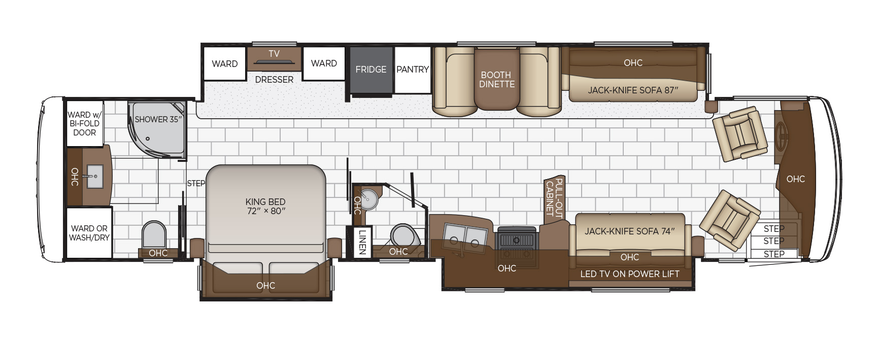 2020 Newmar Kountry Star 4037 Floor Plan