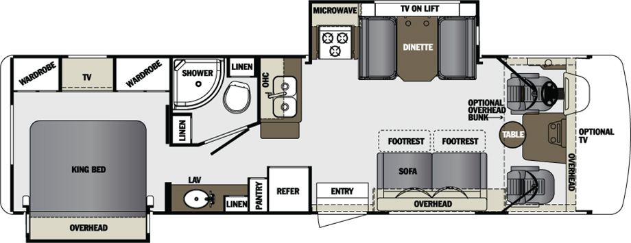 2016 Forest River Georgetown 310DS Floor Plan