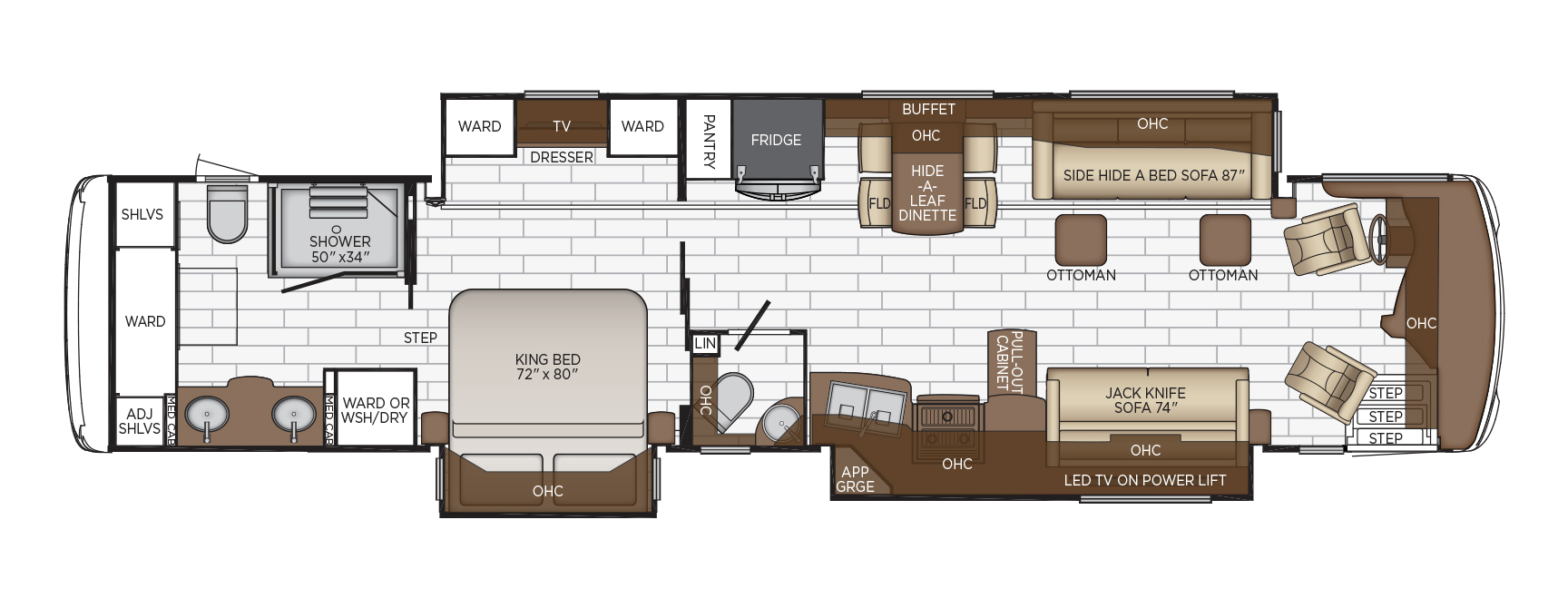 2020 Newmar Dutch Star 4369 Floor Plan