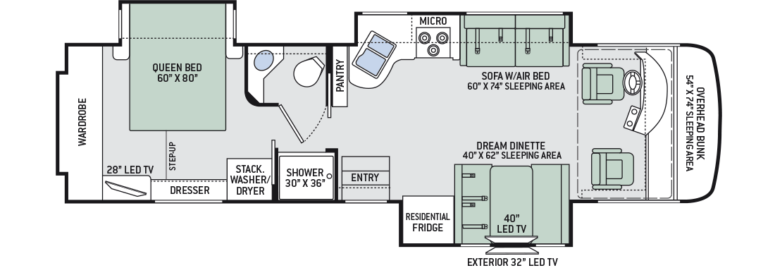 2016 Thor Palazzo 33.4 Floor Plan