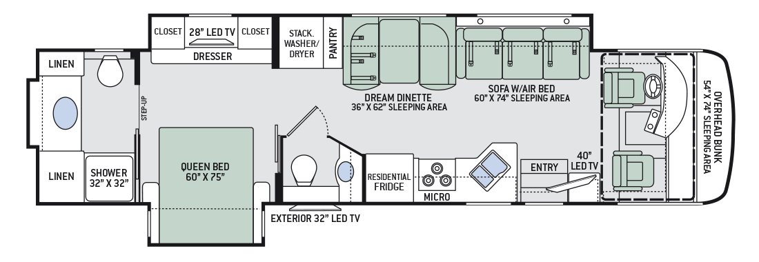 2016 Thor Palazzo 36.1 Floor Plan
