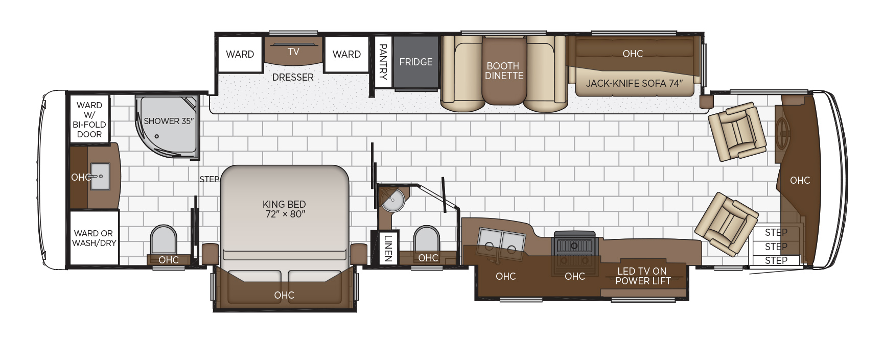 2020 Newmar Kountry Star 3709 Floor Plan