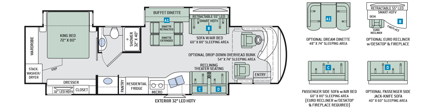 2017 Thor Venetian M37 Floor Plan