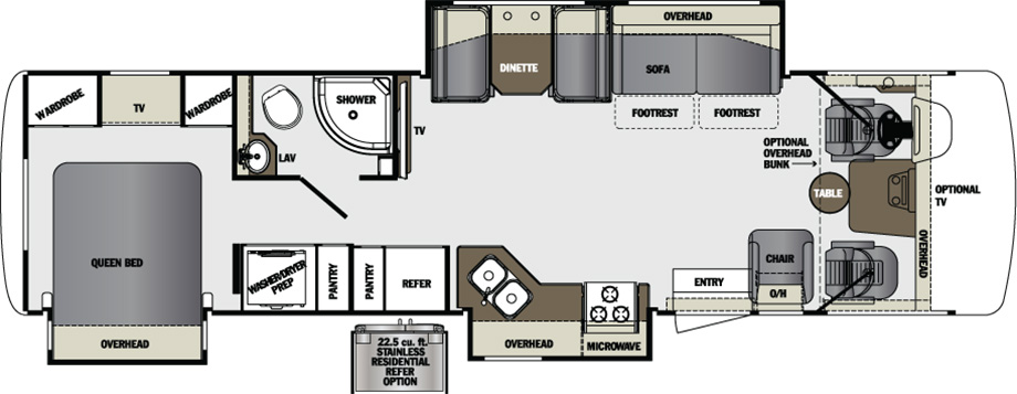 2016 Forest River Georgetown 328TS Floor Plan