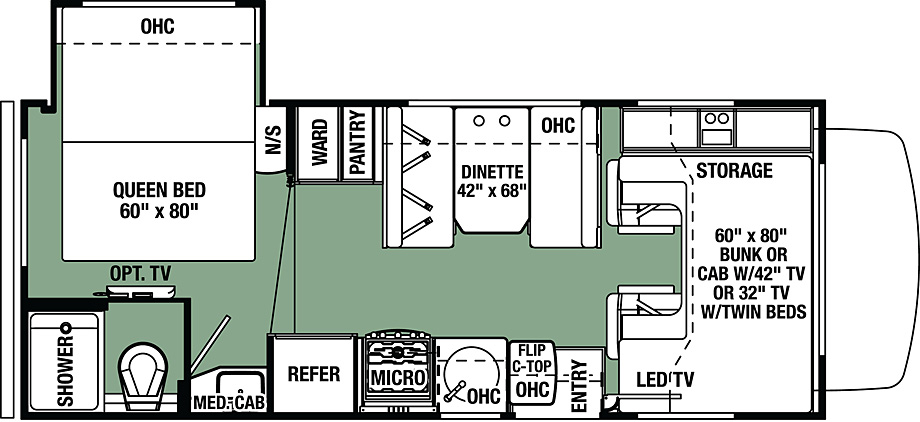 2017 Forest River Forester 2251SLE Floor Plan