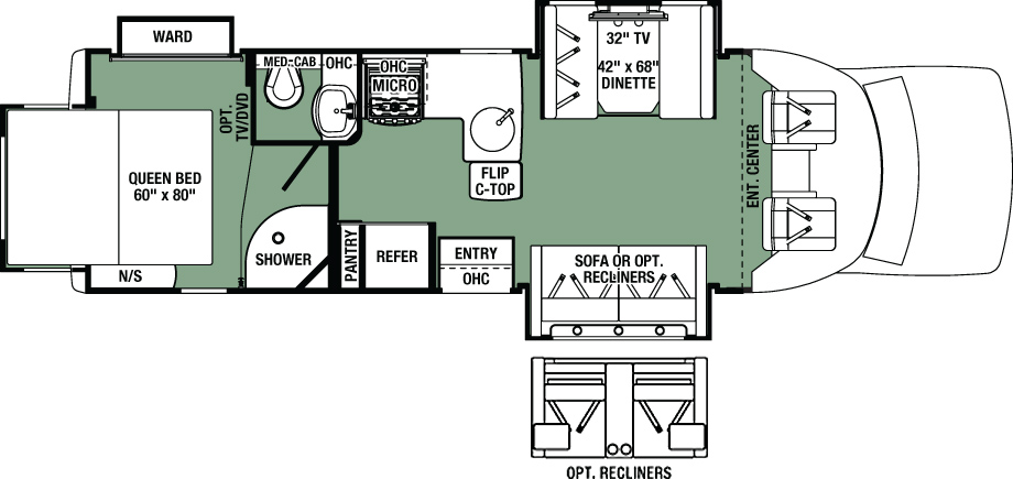 2016 Forest River Forester GTS 2801QS Floor Plan