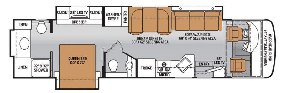 2014 Thor Palazzo 36.1 Floor Plan