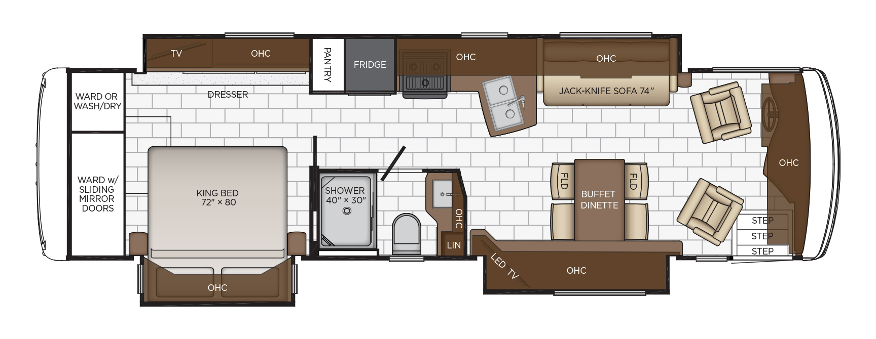 2020 Newmar Kountry Star 3426 Floor Plan