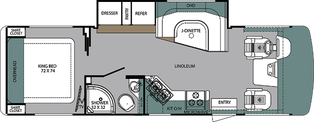 2015 Forest River Georgetown 270 Floor Plan