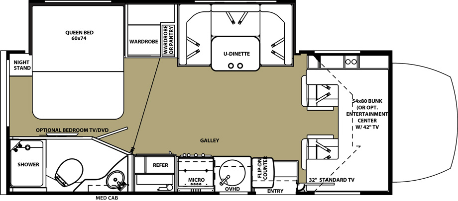 2016 Forest River Forester 2401W Floor Plan