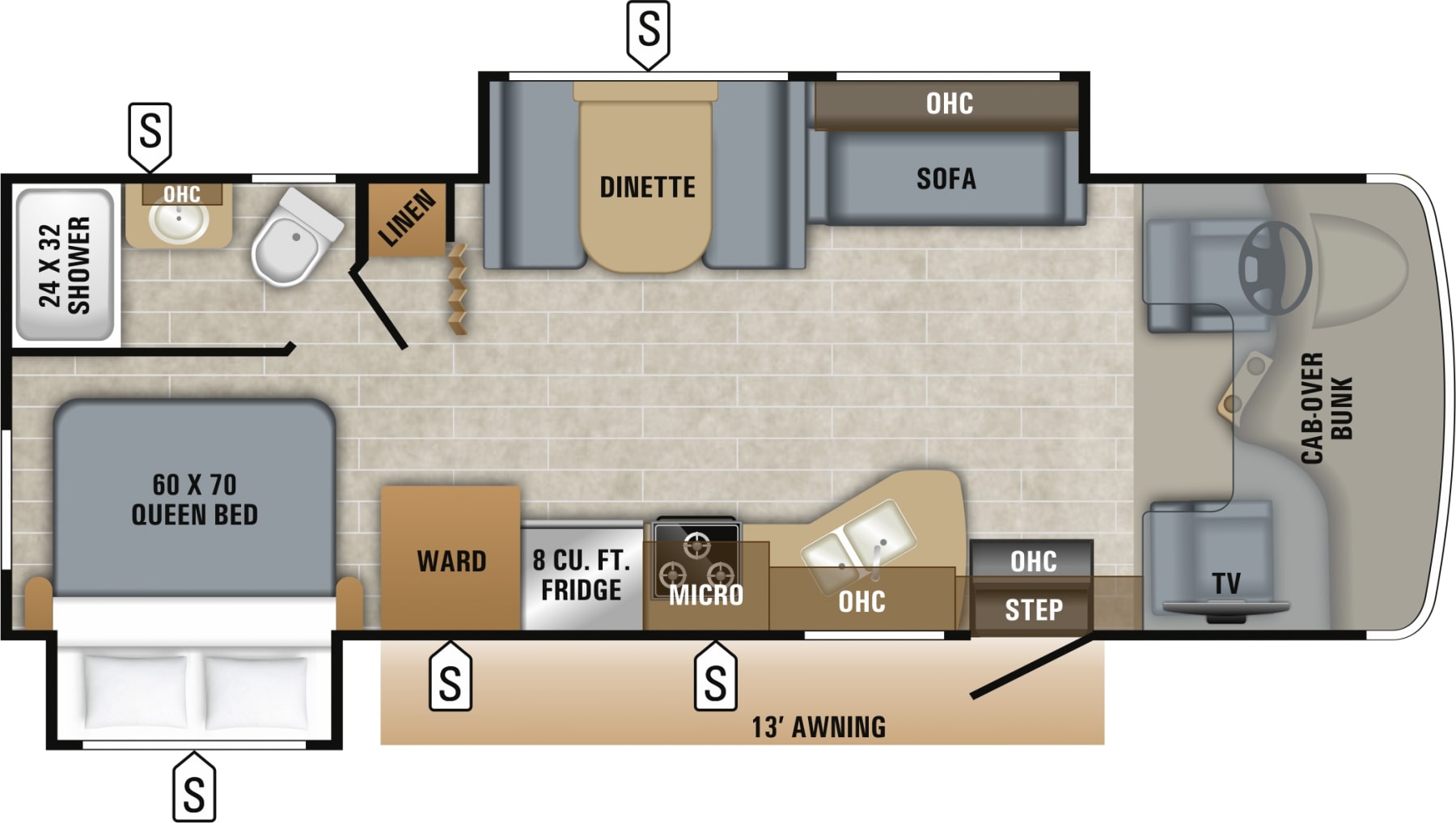 2019 Jayco Redhawk 26XD Floor Plan