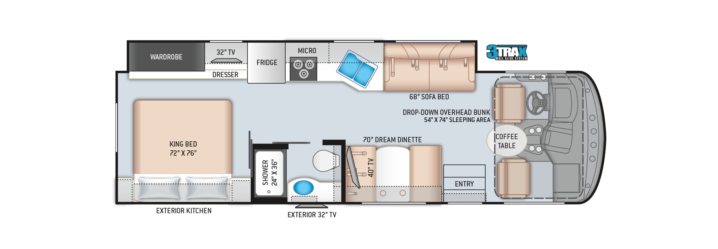 2020 Thor Windsport 29M Floor Plan