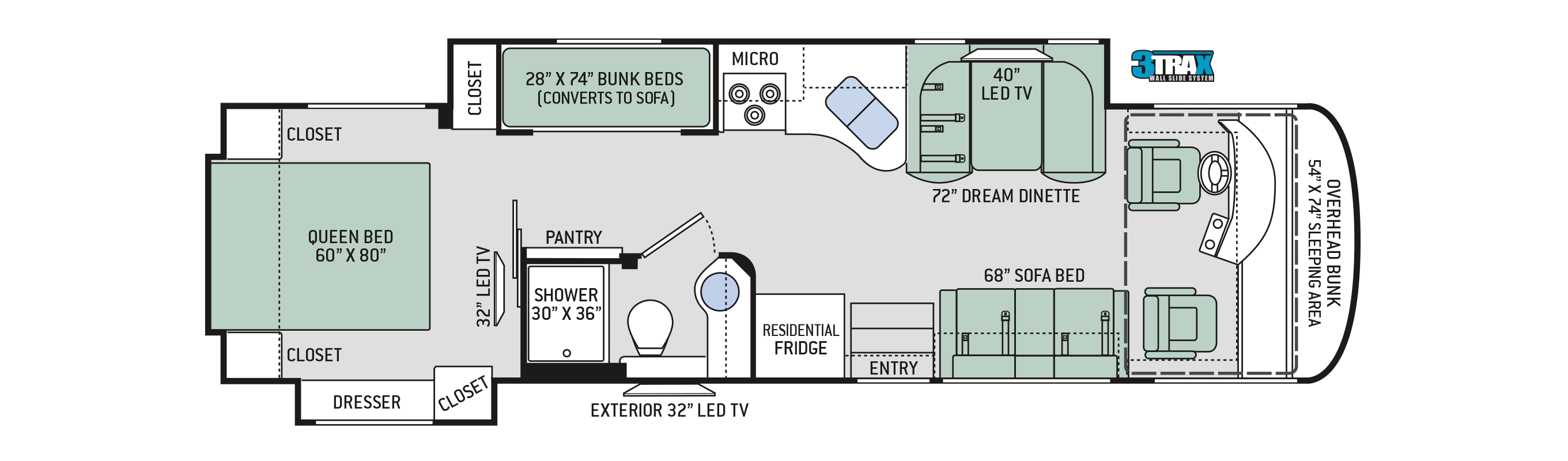 2018 Thor Palazzo 33.3 Floor Plan