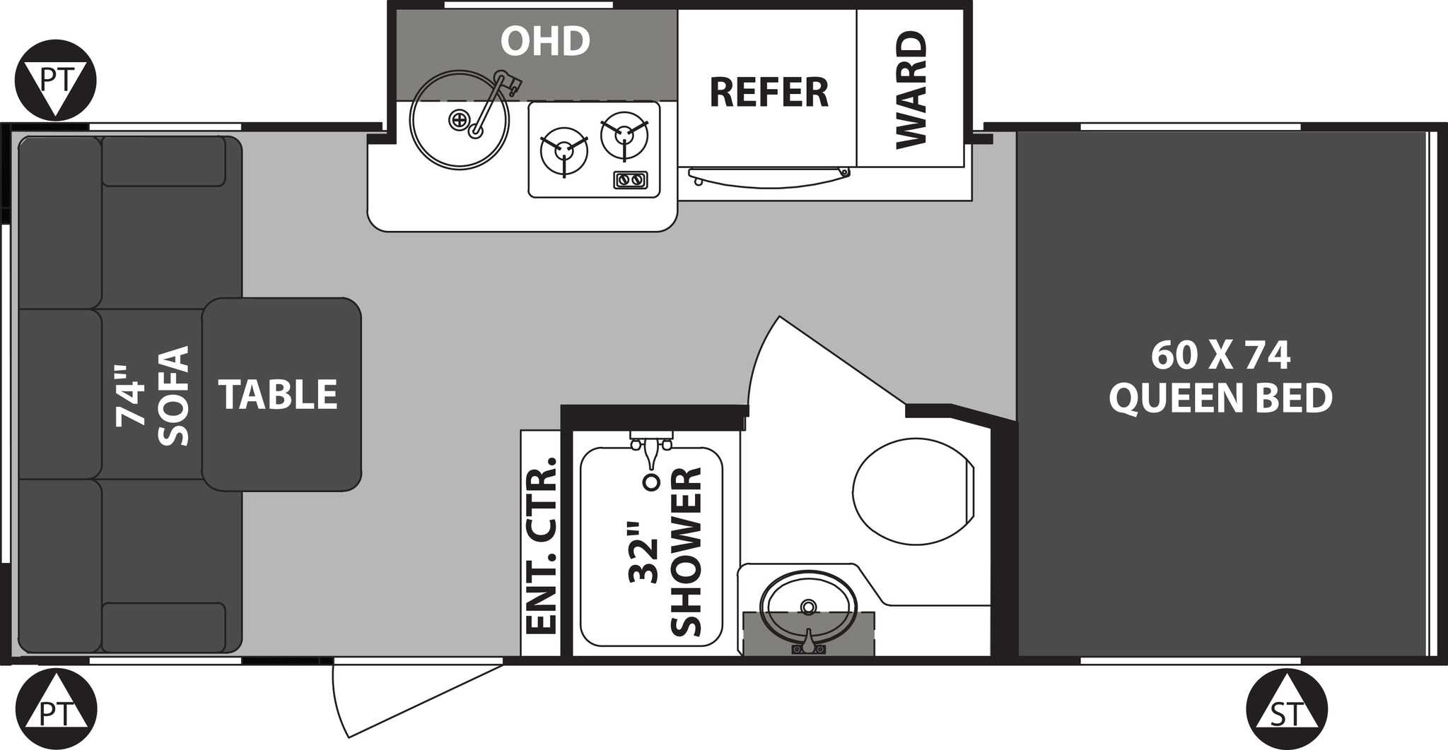 2020 Forest River R-Pod 189 Floor Plan