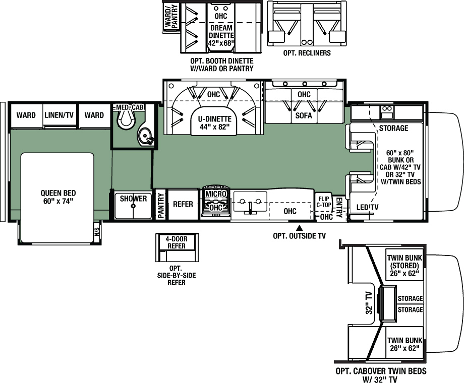 2016 Forest River Forester 3011DS Floor Plan