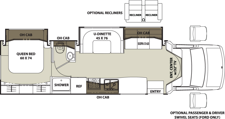 2018 Coachmen Concord 300DS Floor Plan