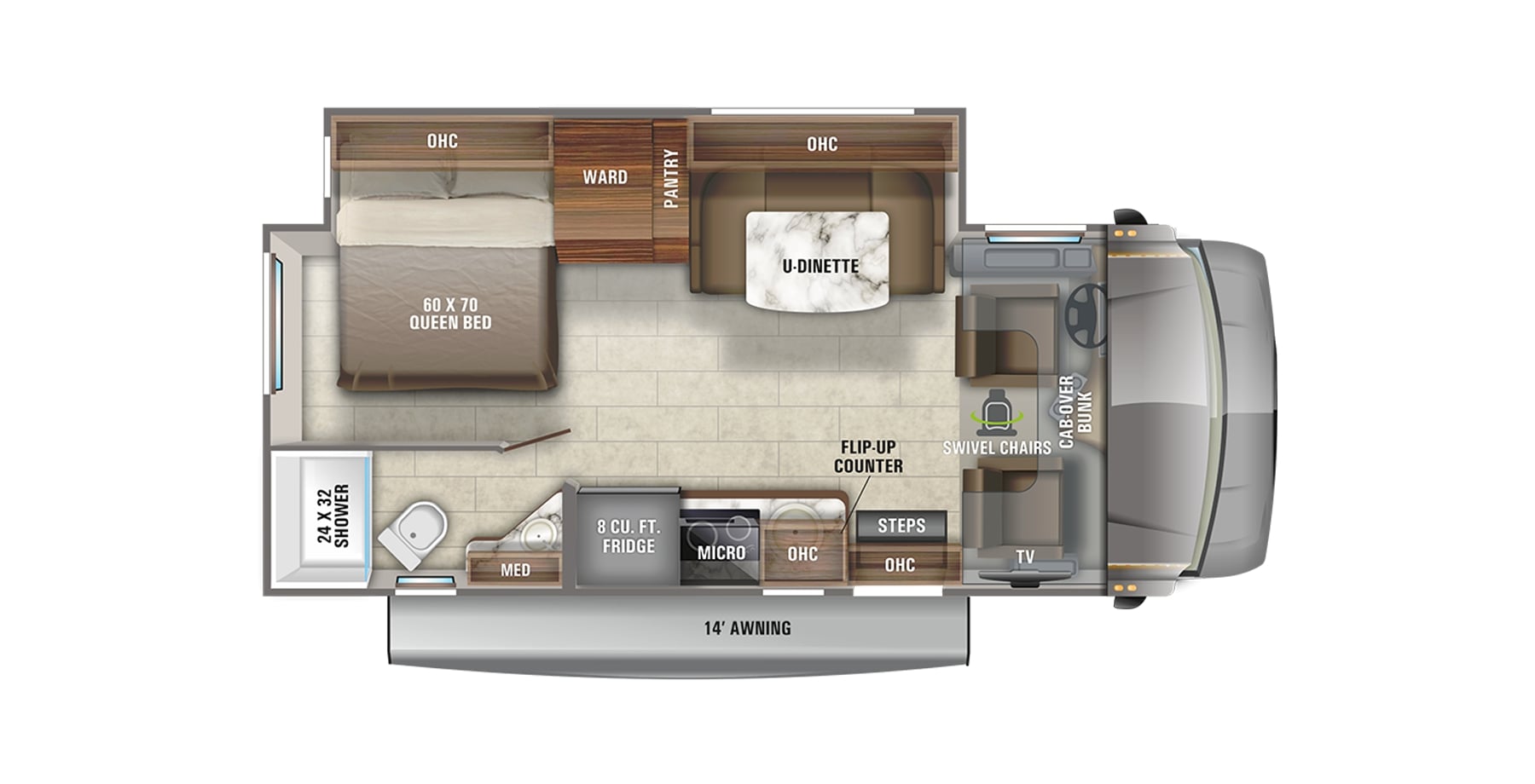 2021 Jayco Melbourne 24L Floor Plan