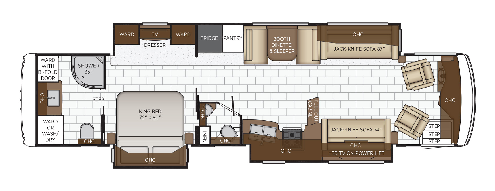 2022 Newmar Kountry Star 4037 Floor Plan