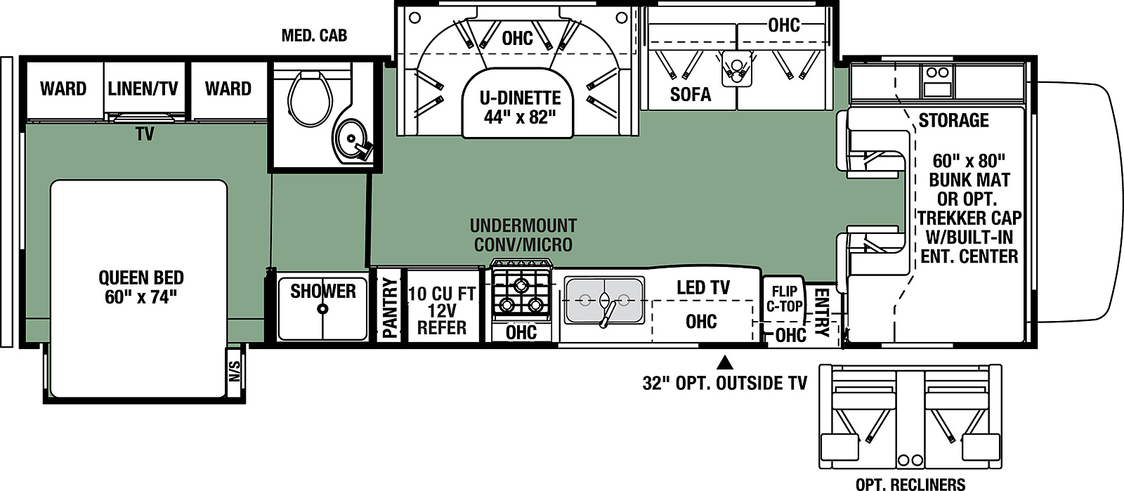 2021 Forest River Forester Classic 3011DS Floor Plan