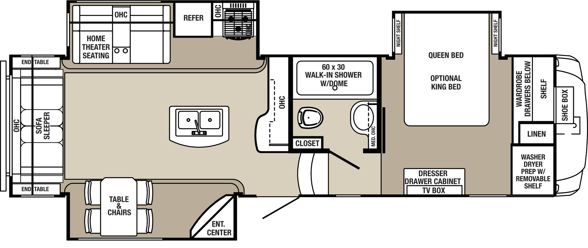 2014 Palomino Columbus 295RL Floor Plan