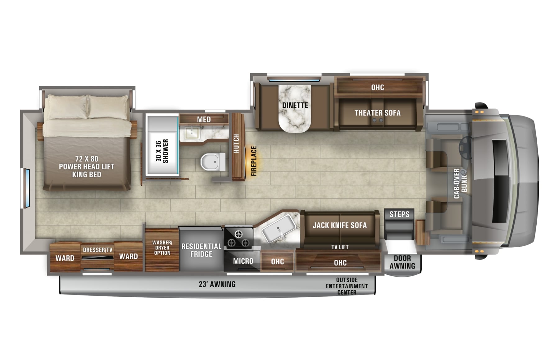 2022 Jayco Seneca 37M Floor Plan