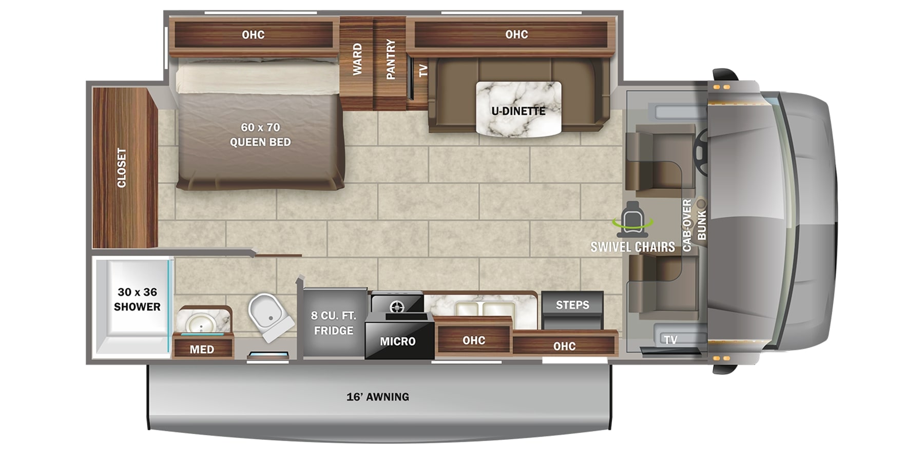 2022 Jayco Redhawk 24B Floor Plan