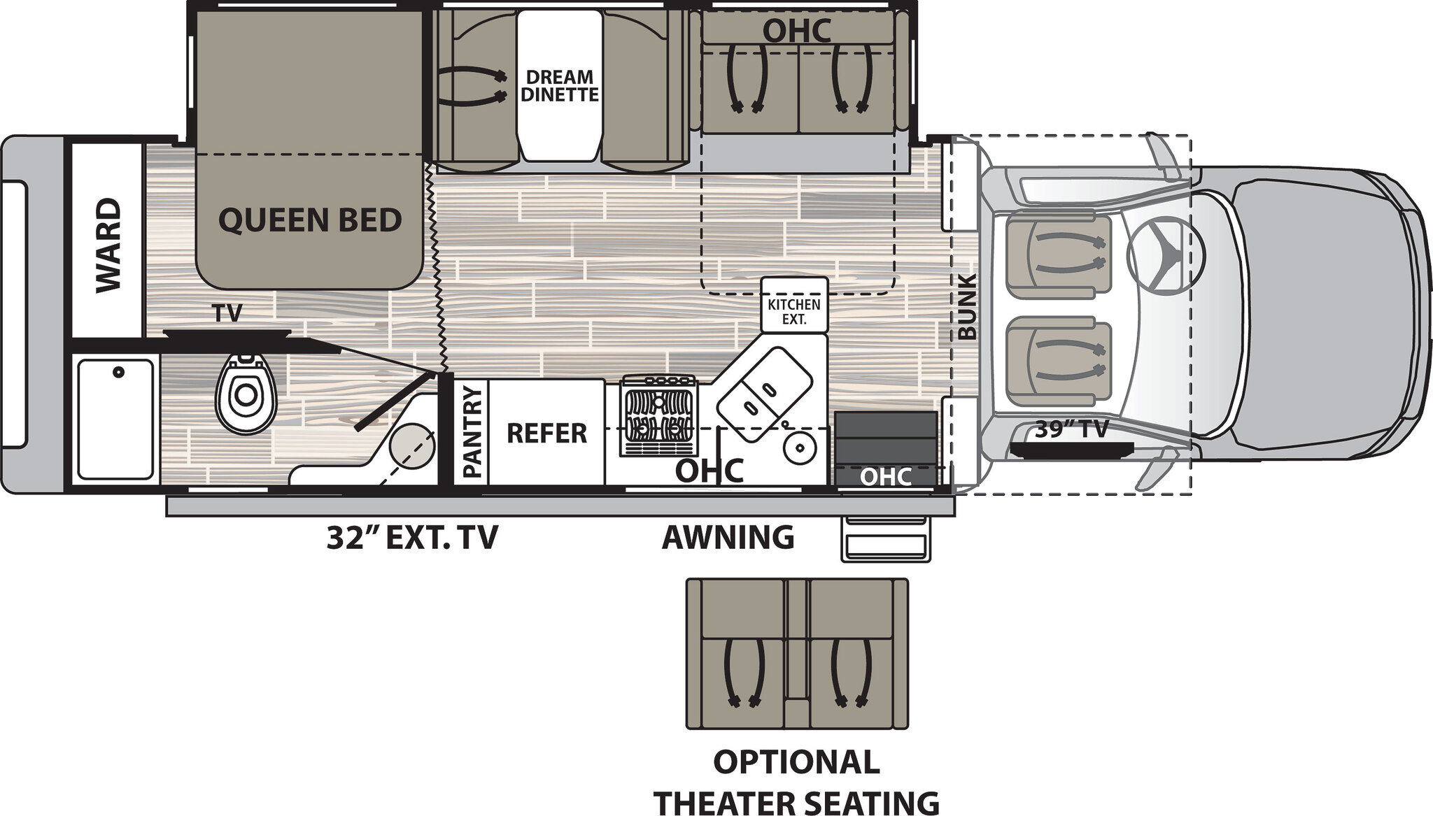 2020 Dynamax Isata 5 30FW 4X4 Floor Plan