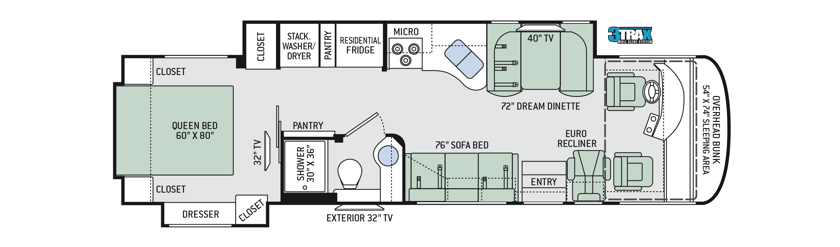 2019 Thor Palazzo 33.2 Floor Plan