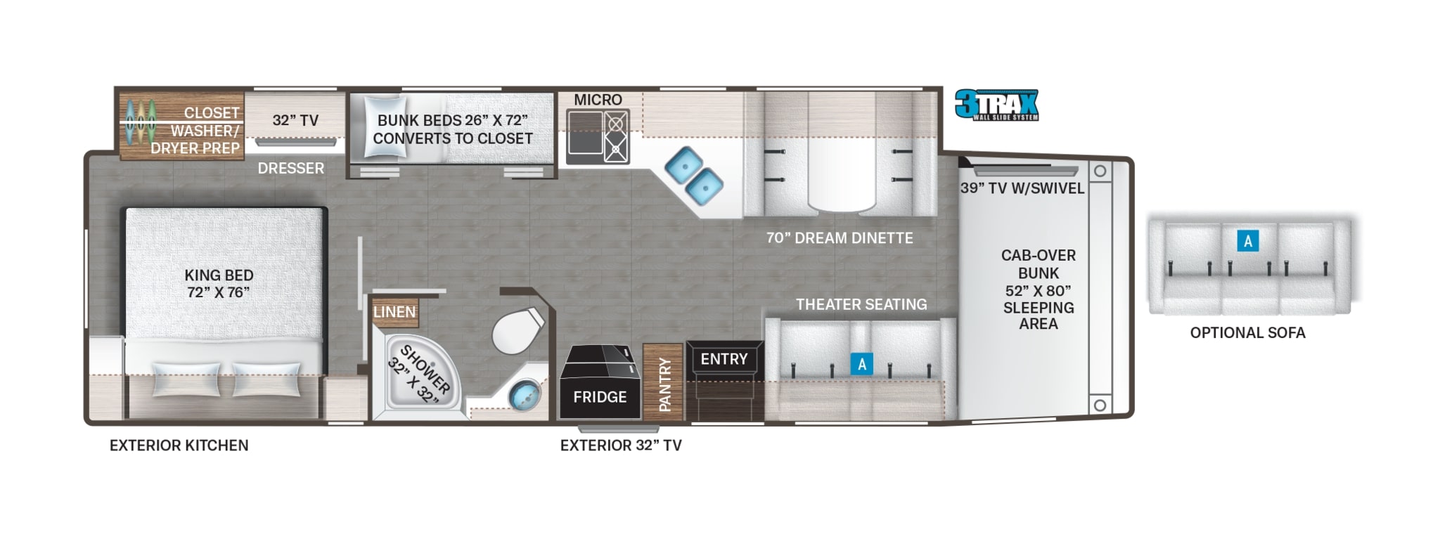 2023 Thor Omni 4x4 RS36 Floor Plan