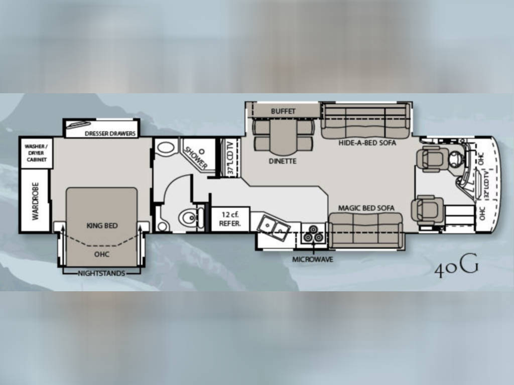 2008 Four Winds Mandalay 40G Floor Plan