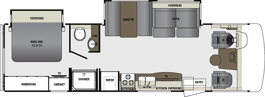 2017 Forest River Georgetown GT3 30X3 Floor Plan