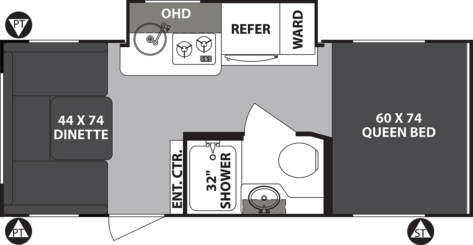 2019 Forest River R-Pod 190 Floor Plan