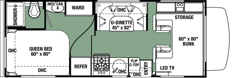 2019 Forest River Forester LE 2351LE Floor Plan