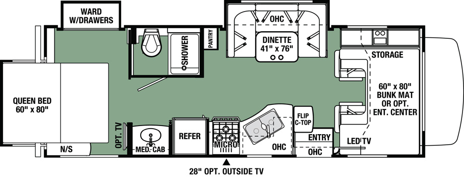 2020 Forest River Forester 2501TS Floor Plan