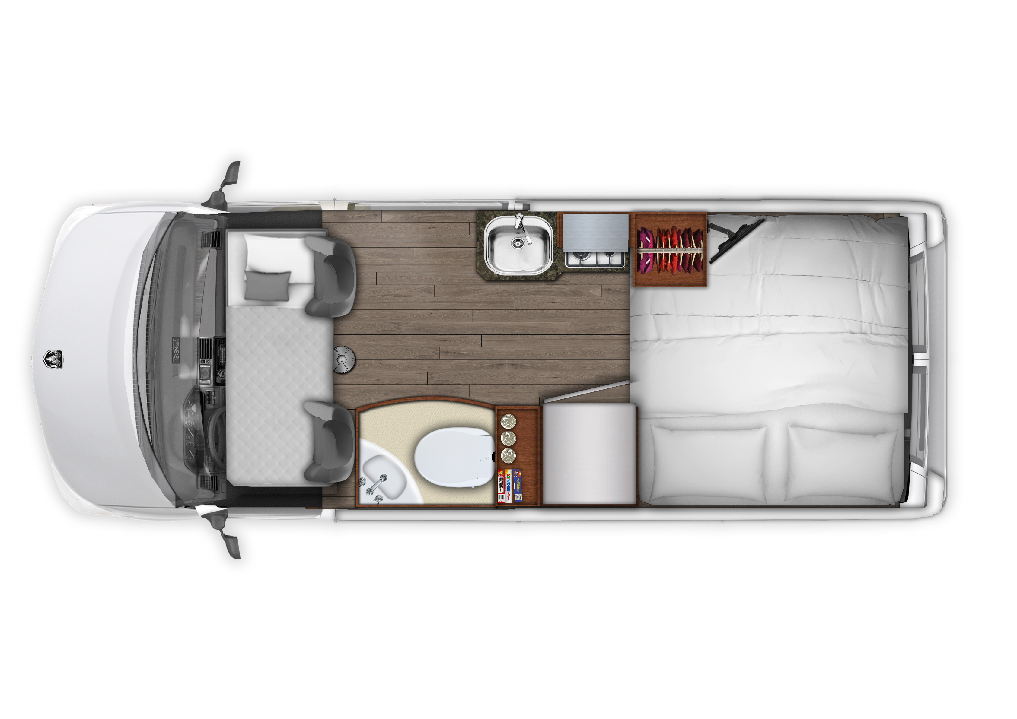 2018 Roadtrek Simplicity Floor Plan