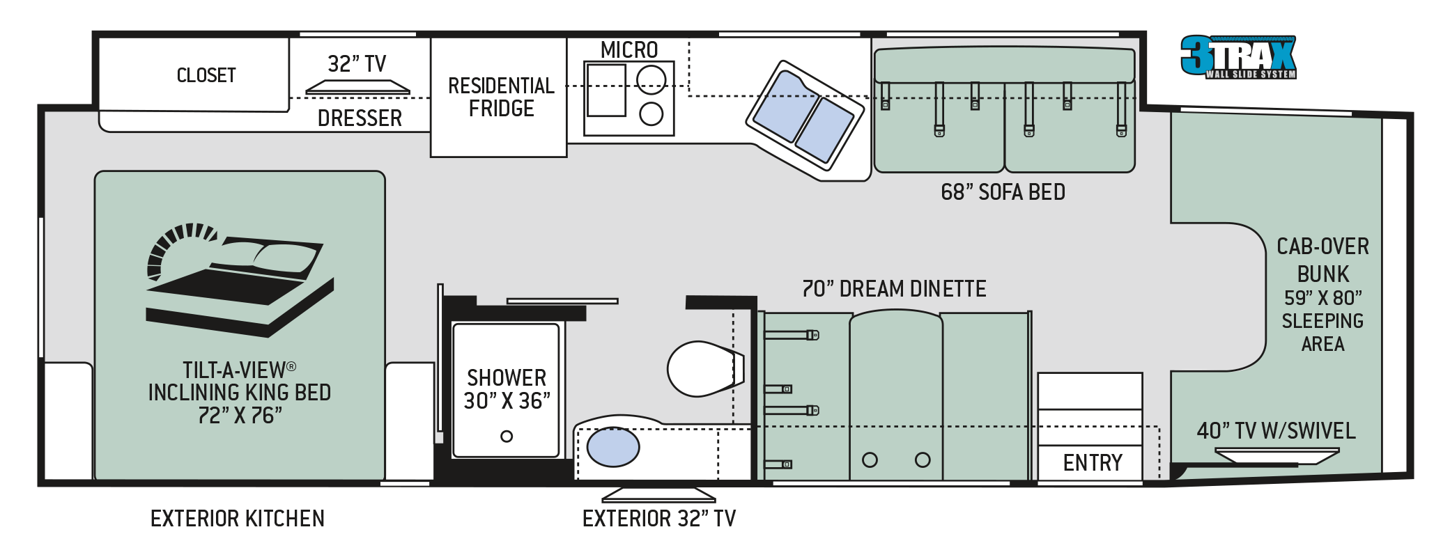 2019 Thor Omni SV34 Floor Plan