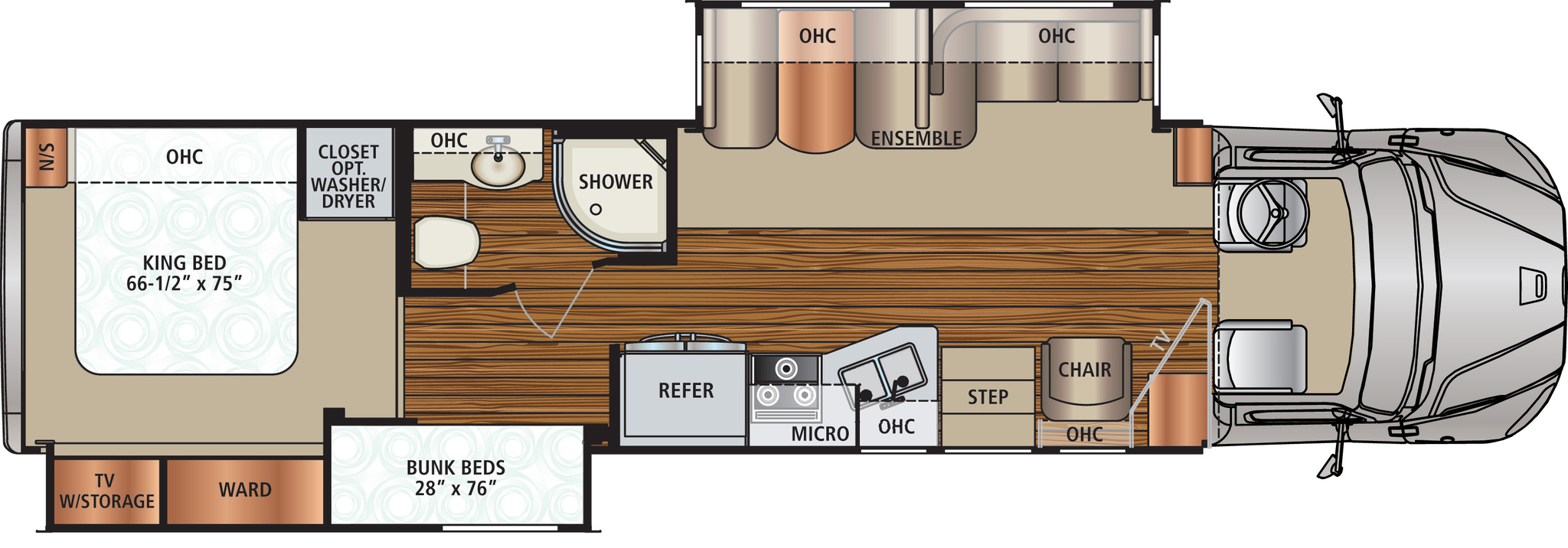 2014 Dynamax DX3 37BH Floor Plan