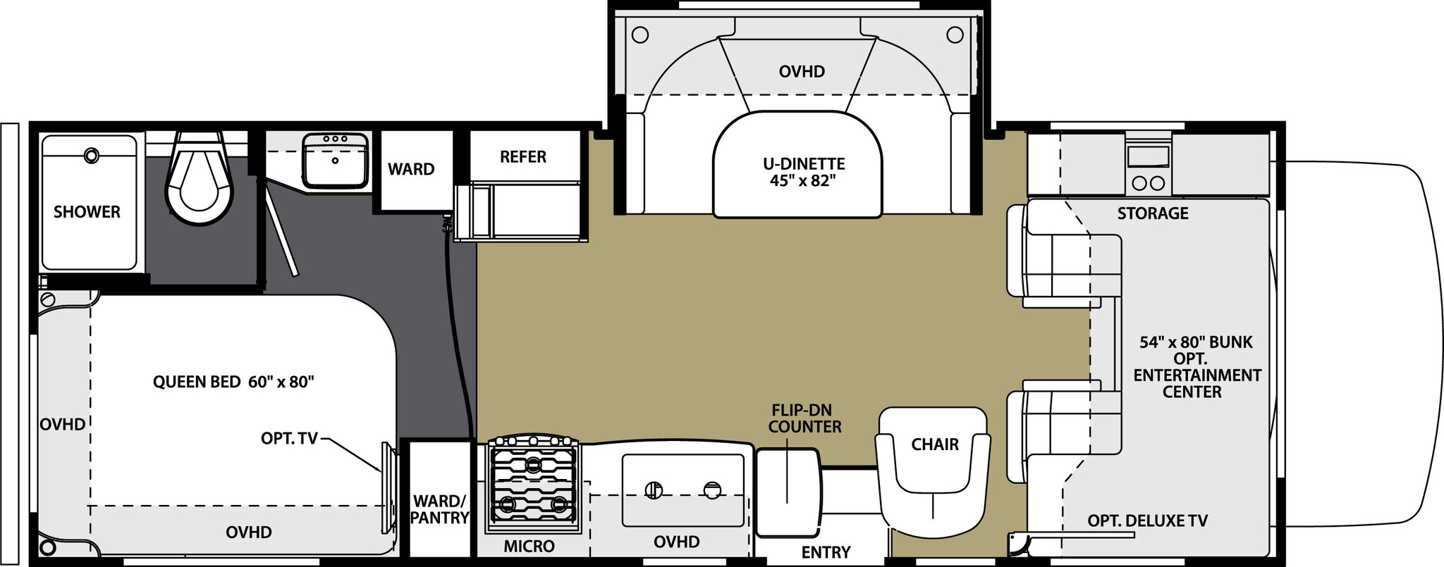 2015 Forest River Sunseeker 2450 Floor Plan