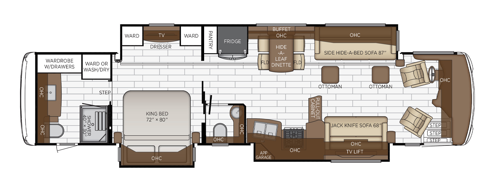 2021 Newmar Dutch Star 4081 Floor Plan