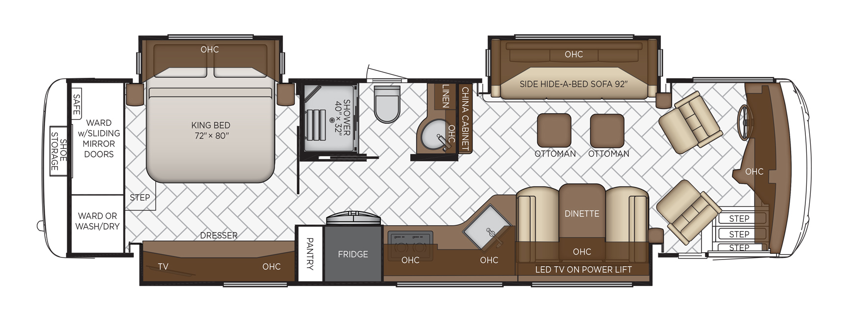 2020 Newmar New Aire 3543 Floor Plan