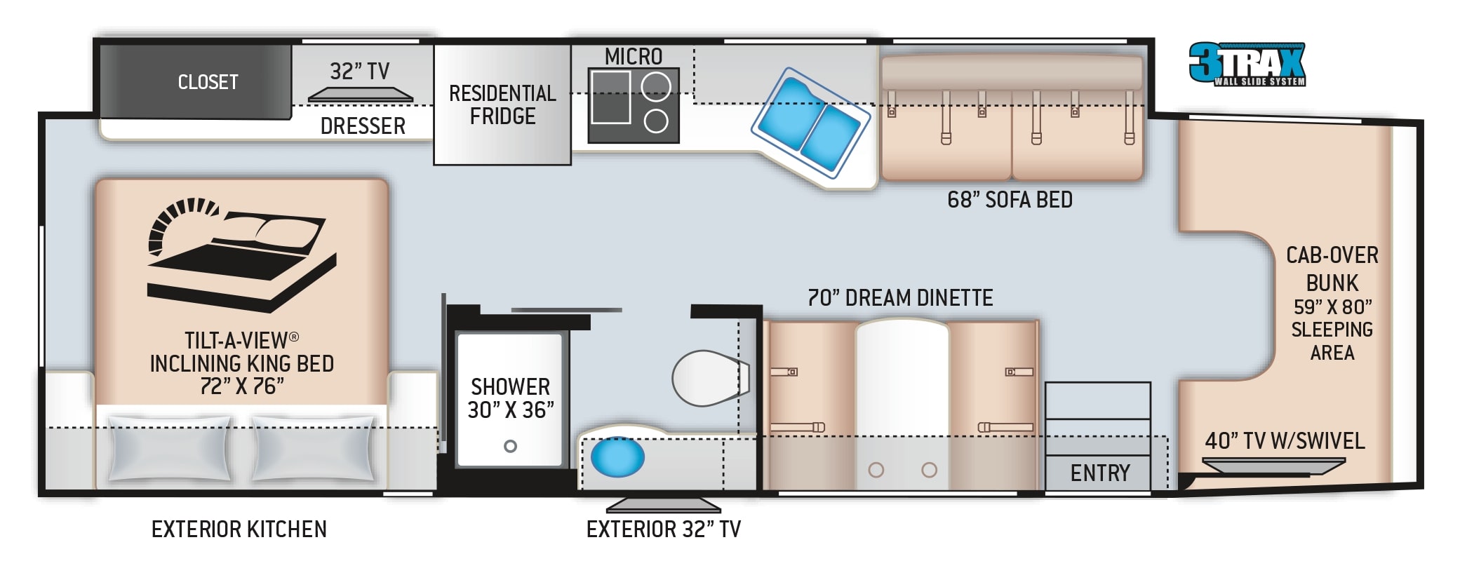 2020 Thor Omni 4x4 SV34 Floor Plan