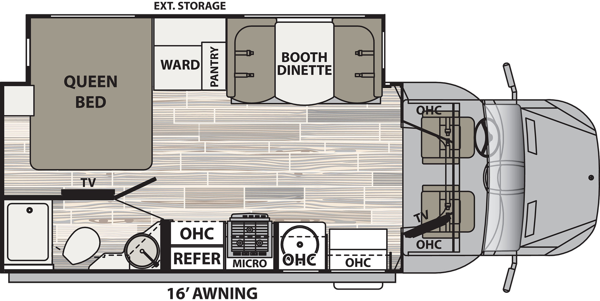 2019 Dynamax Isata 3 24FW Floor Plan