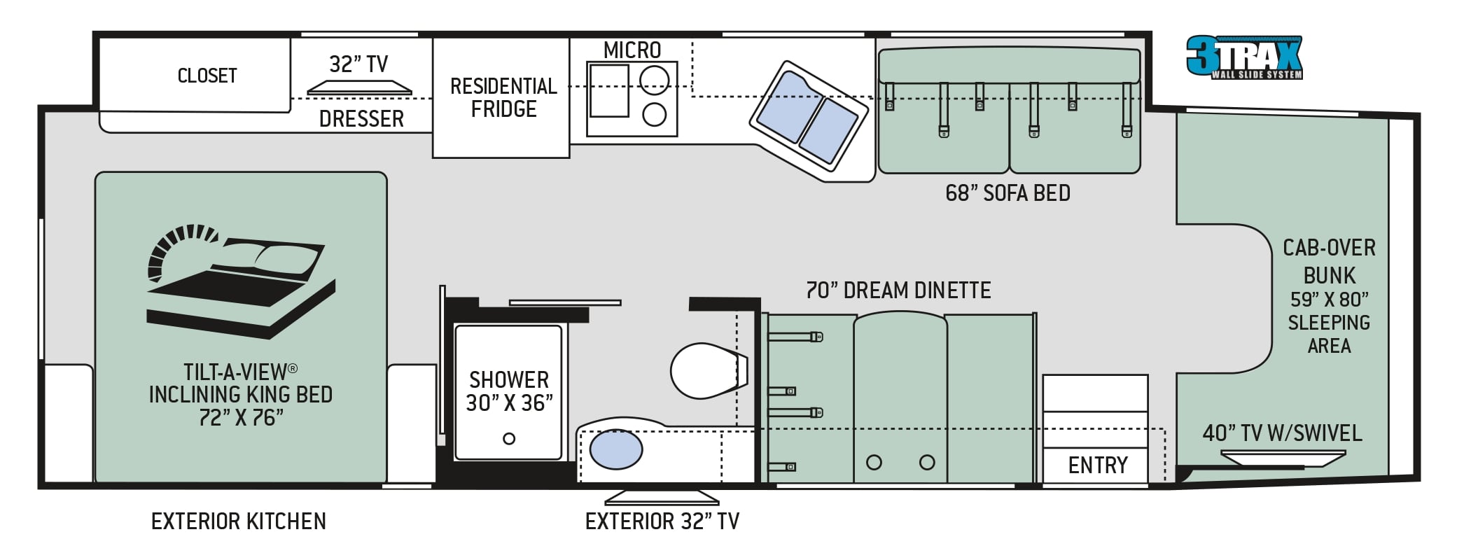 2019 Thor Omni SV34 Floor Plan