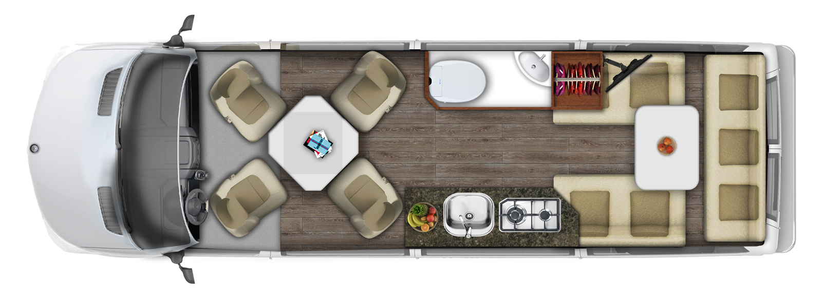 2019 Roadtrek RS Adventurous 4x4 Floor Plan