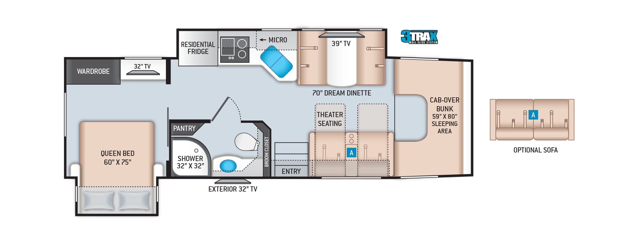 2022 Thor Omni 4x4 XG32 Floor Plan