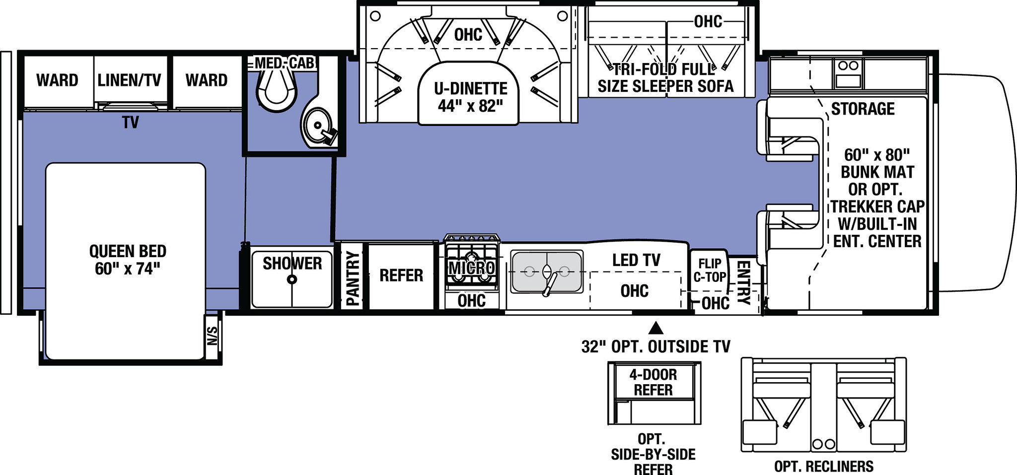 2020 Forest River Sunseeker 3010DS Floor Plan